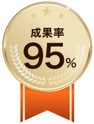 成果率95%